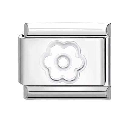Fashion Devil Eyes Heart Star Flowers Italian Charm Links Stainless Steel Fit 9Mm Bracelet Jewelry DIY Making Gifts Wholesale