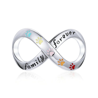 925 Sterling Silver Clear 5A Crystal Collection Family Heart Cross Charm Beads Fit for Charm Bracelet & Necklace Pendant