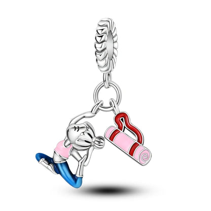 Pink Series Charms 925 Silver Perfume Butterfly Charm Beads Pendent Dangle Fit Original Bangle Charm Bracelet DIY Women Jewelry