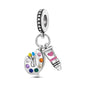 Pink Series Charms 925 Silver Perfume Butterfly Charm Beads Pendent Dangle Fit Original Bangle Charm Bracelet DIY Women Jewelry