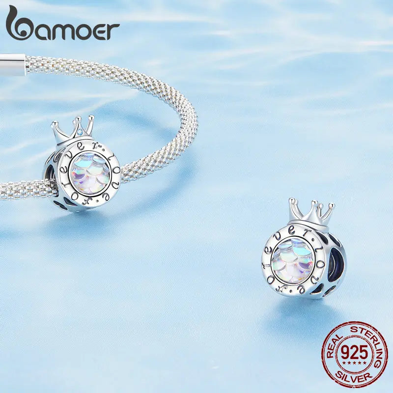 925 Sterling Silver Heart-Shape Charm Beads Fit Original Charm Bracelet Inlaid Zircon Colorful Pendants DIY Accessories