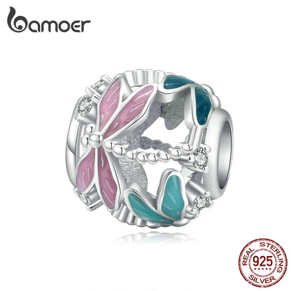 Silver Charm Collection 925 Sterling Silver Dazzling CZ Beads Fit Bracelets & Bangles Jewelry