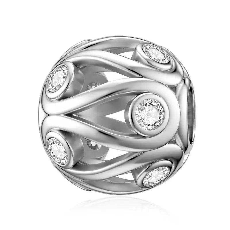 DALARAN Heart Shape Love Sterling Silver Charm 925 Friendship Sisters Bead Fits Original Charm Bracelet DIY Jewelry