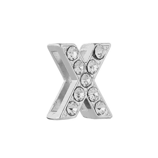 High Quality Silver Plated  Letter - X (Specific for the High Quality Silver Plated Bracelet)