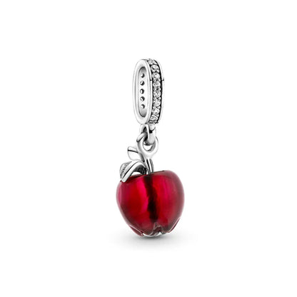 Valentine'S Day Red Christmas Apple Gift Dangle Charms Beads 925 Sterling Silver Fit Original Heart Bracelet Women Jewelry