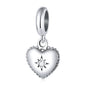 Love 925 Sterling Silver Charm Only You Love Charm Heart Shape Metal Bead for Bracelet Women DIY Fashion Jewelry BSC497