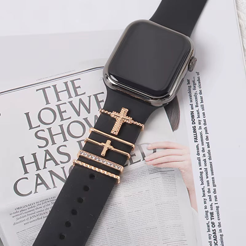 Apple Watch Watchband Charm - Gold Cross