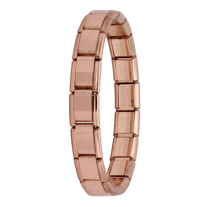 New Women'S Jewelry 9Mm Width Itanlian Elastic Charm Bracelet Fashion Stainless Steel Bangle ST-