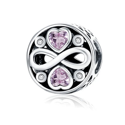 925 Silver Charm Collection 925 Sterling Silver Dazzling CZ Beads Fit Bracelets & Bangles Fine Jewelry BSC039