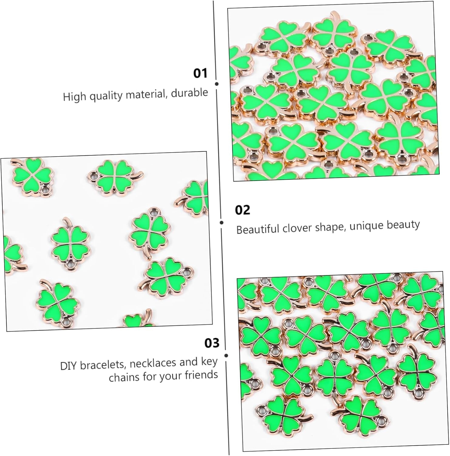 50 Pcs Accessories Pendant Jewelry DIY Jewelry Pendant Phone Pendant Patricks Day Jewelry Prendant