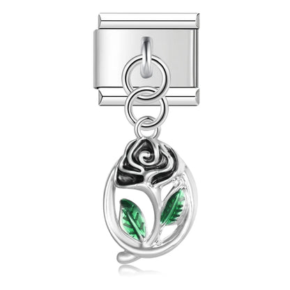 New Original Daisy Dog Cow Elephant Peacock Italian Links Charm Fit 9Mm Bracelet Stainless Steel Jewelry Making DJ281