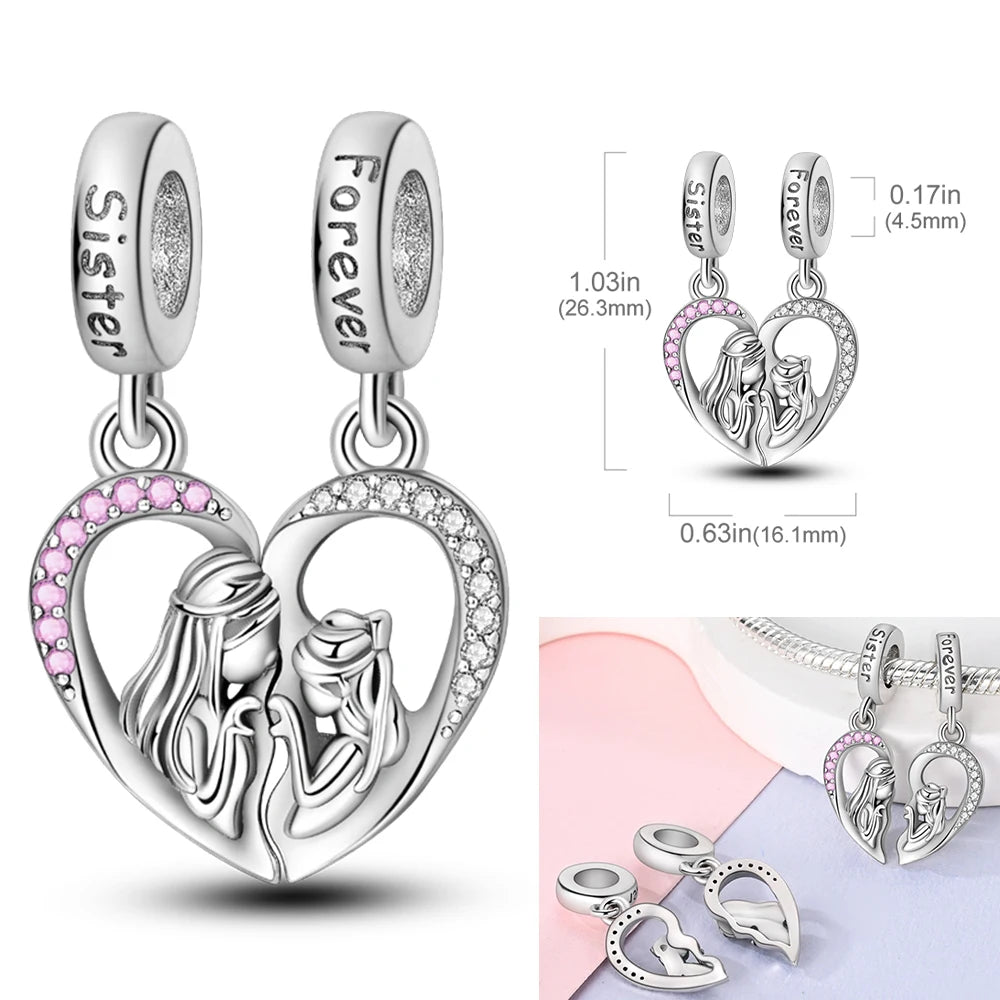 Pink Series Charms 925 Silver Perfume Butterfly Charm Beads Pendent Dangle Fit Original Bangle Charm Bracelet DIY Women Jewelry
