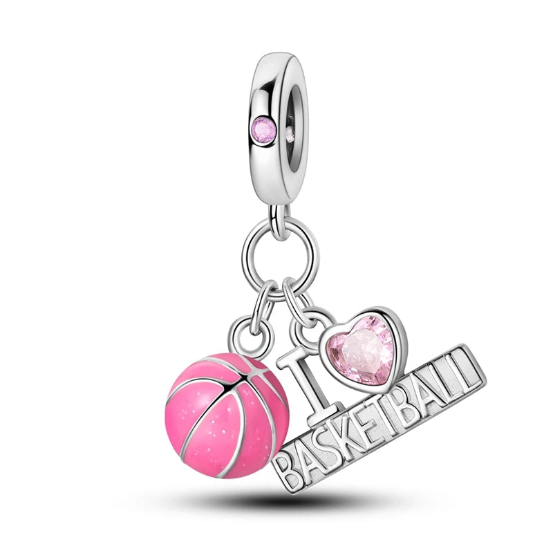 Pink Series Charms 925 Silver Perfume Butterfly Charm Beads Pendent Dangle Fit Original Bangle Charm Bracelet DIY Women Jewelry