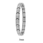 New Women'S Jewelry 9Mm Width Itanlian Elastic Charm Bracelet Fashion Stainless Steel Bangle ST-