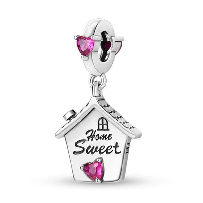 Pink Series Charms 925 Silver Perfume Butterfly Charm Beads Pendent Dangle Fit Original Bangle Charm Bracelet DIY Women Jewelry