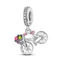 Pink Series Charms 925 Silver Perfume Butterfly Charm Beads Pendent Dangle Fit Original Bangle Charm Bracelet DIY Women Jewelry