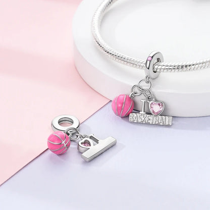 Pink Series Charms 925 Silver Perfume Butterfly Charm Beads Pendent Dangle Fit Original Bangle Charm Bracelet DIY Women Jewelry
