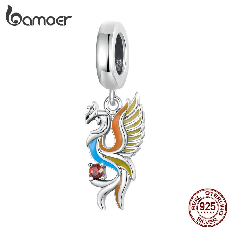 925 Sterling Silver Phoenix Charm