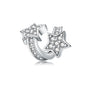 925 Sterling Silver Clear 5A Crystal Collection Family Heart Cross Charm Beads Fit for Charm Bracelet & Necklace Pendant