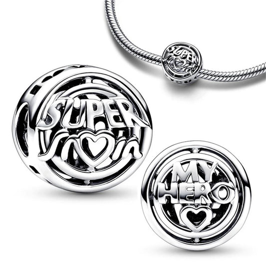 Infinity Love Mother Daughter Mum Heart Charms for Original 925 Charms Bracelet Silver Charm Bead for Mother'S Day Gift Jewelry